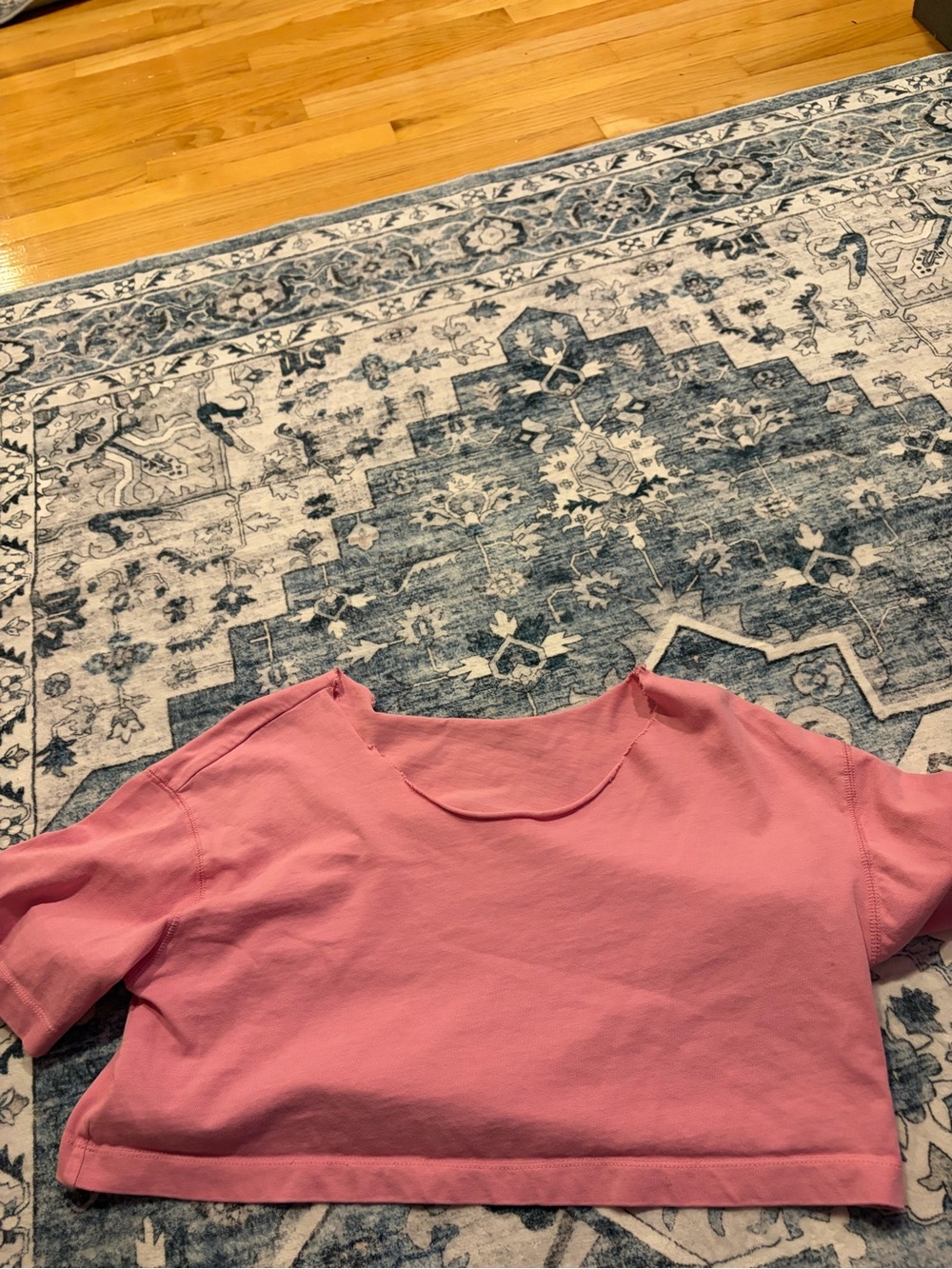 Women's Pink Cropped off the shoulder Top